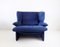 Portovenere Lounge Chair in Blue by Vico Magistretti for Cassina 11