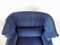 Portovenere Lounge Chair in Blue by Vico Magistretti for Cassina 8