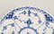 Antique Blue Fluted Half Lace Cake Plates from Royal Copenhagen, Set of 5 4