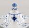 Antique Blue Fluted Plain Inkwell from Royal Copenhagen, 1889-1922 4