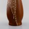 Large Art Deco Vase in Glazed Stoneware by Leon Pointu, France 5