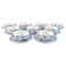 9 Blue Fluted Model 1/76 Teacups with Saucers from Royal Copenhagen, Set of 18 1