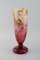 Large Art Deco Vase in Mouth Blown Art Glass from Schneider, France, 1930s or 1940s 2