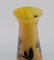 Large Antique Vase in Yellow and Black Art Glass by Emile Gallé, Image 4