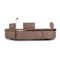 Brown Corner Sofa and Stool by Rolf Benz, Set of 2 14