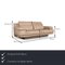 6500 Leather Sofa Set by Rolf Benz, Set of 2 3