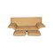 Cremefarbenes Ledersofa Set, 2er Set 3