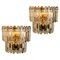 Palazzo Wall Lights in Gilt Brass and Glass from J. T. Kalmar, Set of 2 1