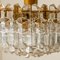 Large Palazzo Chandelier in Gilt Brass & Glass from Kalmar, Austria, 1970s 7