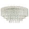 Ballroom Flush Mount with Glass Tubes from Doria, 1960s, Image 1