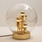Large Hand Blown Bubble Glass Table Lamp from Doria, 1970s, Image 3