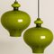 Green Glass Pendant Lights by Hans-Agne Jakobsson for Staff, 1960s, Set of 2 11