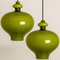 Lampes à Suspension en Verre Vert par Hans-Agne Jakobsson pour Staff, 1960s, Set de 2 11