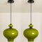 Green Glass Pendant Lights by Hans-Agne Jakobsson for Staff, 1960s, Set of 2 2