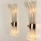 Textured Murano Glass & Brass Sconces from Hille, 1960s, Set of 2 5