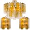Large Ceiling Lamp & 2 Wall Lamps from Barovier & Toso, Set of 3 1