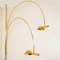 Height Adjustable Double Ball Arc Floor Lamp in Brass by Florian Schulz, 1970s 4