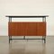 Mahogany Veneer Desk with Formica, Italy, 1960s 10