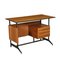 Mahogany Veneer Desk with Formica, Italy, 1960s 1