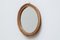 Round Wall Mirror in Wicker Frame, France, 1950s 2