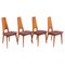 Esszimmerstühle mit hoher Rückenlehne von Martin Dettinger, 1950er, 4er Set 1