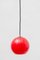 Red Opal Glass Pendant from Peill & Putzler, 1950s 3