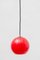 Red Opal Glass Pendant from Peill & Putzler, 1950s, Image 3