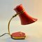 Lampes de Bureau Rouge, Jaune et Laiton de Stilnovo, Italie, 1960s, Set de 2 2