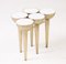 Carrara Marble & Gold Torch Table 7
