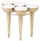 Carrara Marble & Gold Torch Table 1