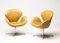 Sedia Swan in pelle di Arne Jacobsen, 1971, Immagine 2