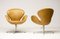 Sedia Swan in pelle di Arne Jacobsen, 1971, Immagine 3