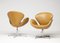 Leder Swan Chair von Arne Jacobsen, 1971 5