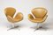 Sedia Swan in pelle di Arne Jacobsen, 1971, Immagine 8