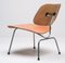 Early LCM Chair with Red Aniline Dye Finish by Eames 3