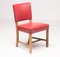Red 3758 Dining Chairs by Kaare Klint for Rud. Rasmussen, Denmark, Set of 4, Image 2