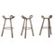 Brutalist Bar Stools, Set of 3, Image 1