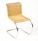 Chaise MR20 en Rotin et Chrome par Mies Van Der Rohe 2