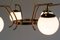 Lámpara de araña italiana de latón, Imagen 6