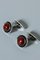 Silver and Amber Cufflinks from Niels Erik From, Set of 2 1