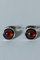 Silver and Amber Cufflinks from Niels Erik From, Set of 2 2
