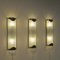 Frosted Glass Wall Lamps, 1930s, Set of 3 7