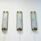 Frosted Glass Wall Lamps, 1930s, Set of 3 2