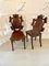 Antique Victorian Oak Hall Chairs, Set of 2 16