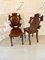 Antique Victorian Oak Hall Chairs, Set of 2, Image 16