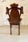 Antique Victorian Oak Hall Chairs, Set of 2 15