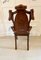 Antique Victorian Oak Hall Chairs, Set of 2, Image 15