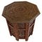 Antique Edwardian Carved Hexagonal Coffee Table, Image 1