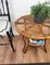 Round Bohemian Italian Bamboo & Rattan Coffee or Accent Table, 1960s, Image 3