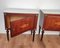 Mid-Century Italian Art Deco Nightstands in Walnut with White Marble Tops, Set of 2, Image 4